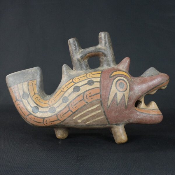 Pre-Columbian Nazca Ceramic Ritual Bottle - Image 5