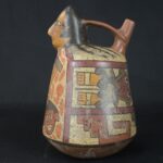 Pre-Columbian Nazca Ritual Ceramic Bottle