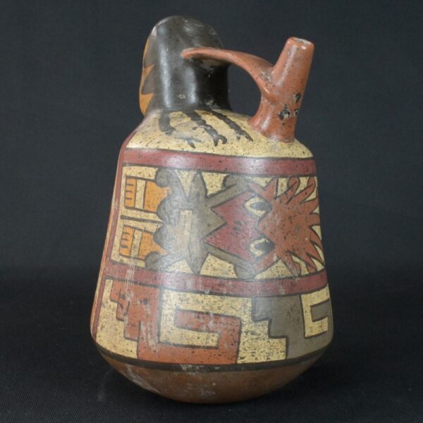 Pre-Columbian Nazca Ritual Ceramic Bottle - Image 2
