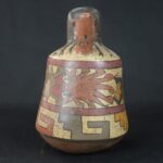 Pre-Columbian Nazca Ritual Ceramic Bottle - Imagen 3