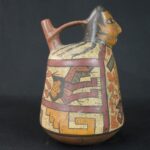 Pre-Columbian Nazca Ritual Ceramic Bottle - Imagen 5