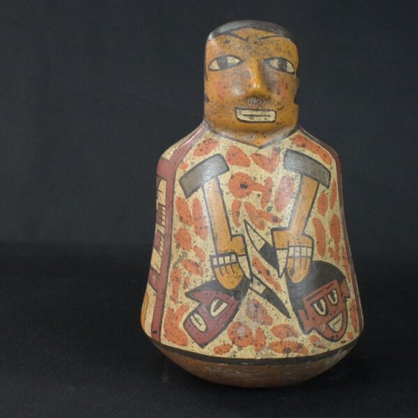 Pre-Columbian Nazca Ritual Ceramic Bottle - Image 7