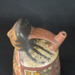 Pre-Columbian Nazca Ritual Ceramic Bottle - Imagen 9