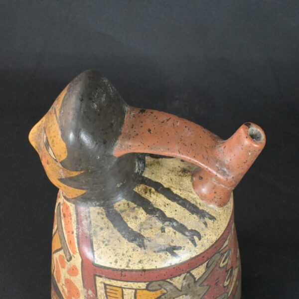 Pre-Columbian Nazca Ritual Ceramic Bottle - Image 9