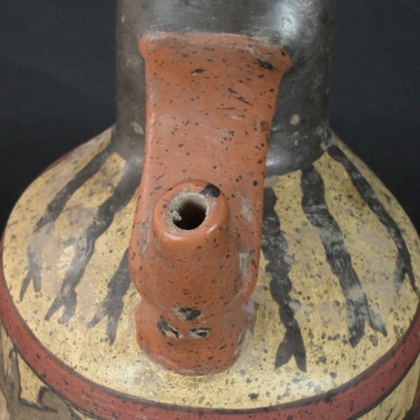 Pre-Columbian Nazca Ritual Ceramic Bottle - Image 14