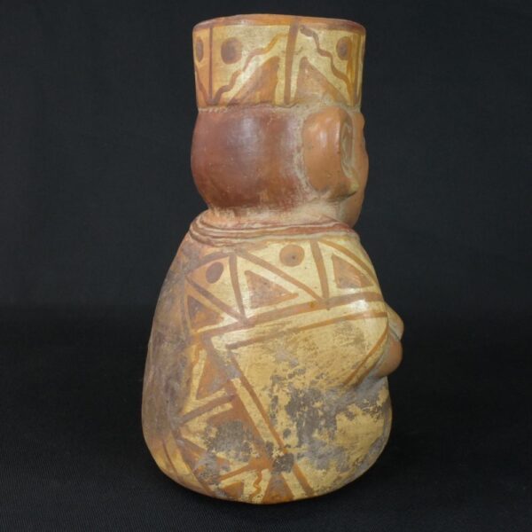 Pre-Columbian Moche Ceremonial Vessel with Bird Motif - Image 6