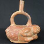 Pre-Columbian Moche Ceramic Ritual Bottle