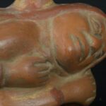 Pre-Columbian Moche Ceramic Ritual Bottle - Imagen 13