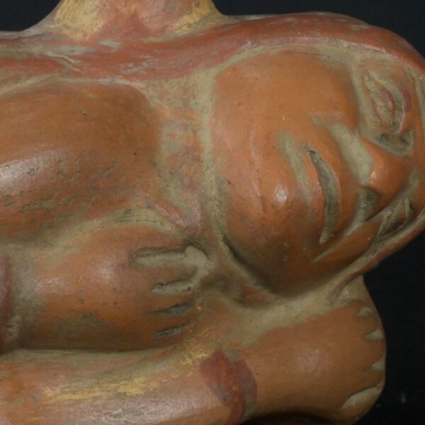 Pre-Columbian Moche Ceramic Ritual Bottle - Image 13