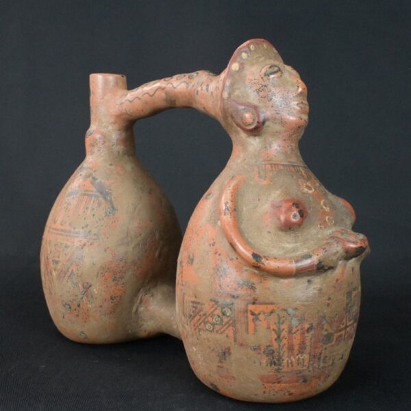 Pre-Columbian Inca Ceramic Whistle with Ritual Motifs - Image 7