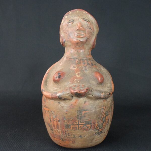 Pre-Columbian Inca Ceramic Whistle with Ritual Motifs - Image 8