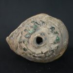 Pre-Columbian Moche Pututu with Precious Stone Inlays - Imagen 8