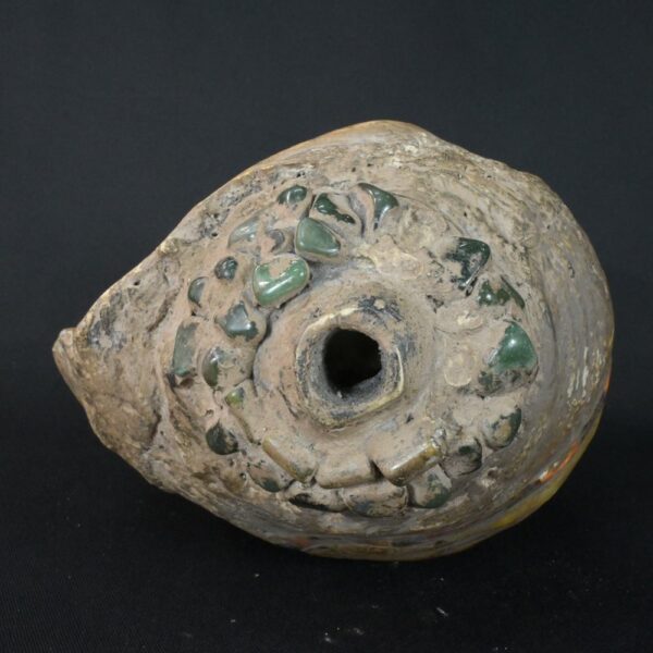 Pre-Columbian Moche Pututu with Precious Stone Inlays - Image 8