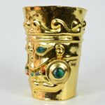 Gold-Plated Chalice with Precious Stone Inlays - Imagen 2