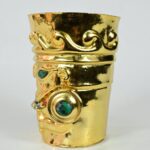 Gold-Plated Chalice with Precious Stone Inlays - Imagen 3