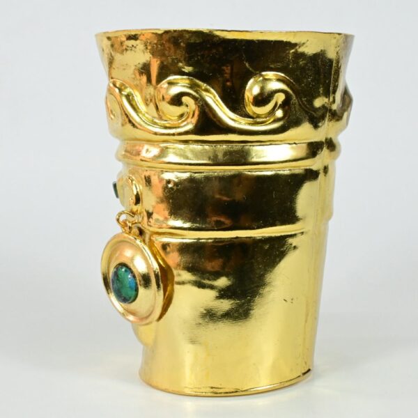 Gold-Plated Chalice with Precious Stone Inlays - Image 4