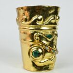 Gold-Plated Chalice with Precious Stone Inlays - Imagen 7