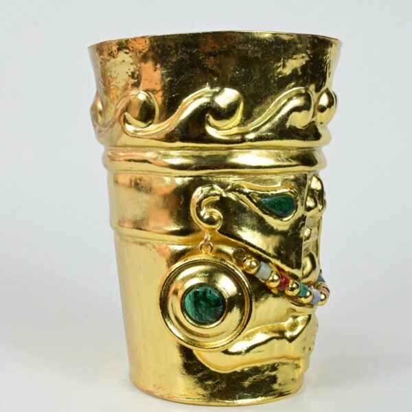 Gold-Plated Chalice with Precious Stone Inlays - Image 7