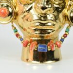 Luxurious Gold-Plated Vase with Precious Stones - Imagen 14