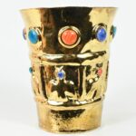 Gold-Plated Luxury Goblet with Precious Stone Inlays - Imagen 4