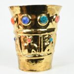 Gold-Plated Luxury Goblet with Precious Stone Inlays - Imagen 5