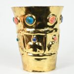 Gold-Plated Luxury Goblet with Precious Stone Inlays - Imagen 7