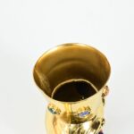 Gold-Plated Vase with Precious Stone Inlays - Imagen 9
