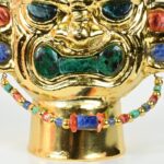 Gold-Plated Vase with Precious Stone Inlays - Imagen 11