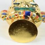 Gold-Plated Vase with Precious Stone Inlays - Imagen 14