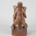 Handcrafted Moche Erotic Ceramic Bottle - Unique Art Piece - Imagen 3