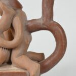 Handcrafted Moche Erotic Ceramic Bottle - Unique Art Piece - Imagen 10