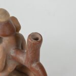Handcrafted Moche Erotic Ceramic Bottle - Unique Art Piece - Imagen 13