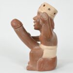 Handcrafted Mochica Erotic Ceramic Bottle