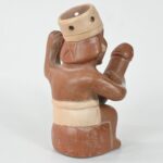 Handcrafted Mochica Erotic Ceramic Bottle - Imagen 4