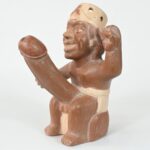 Handcrafted Mochica Erotic Ceramic Bottle - Imagen 8
