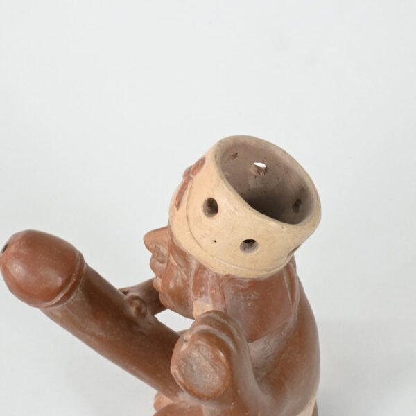 Handcrafted Mochica Erotic Ceramic Bottle - Image 9