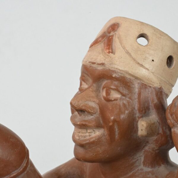 Handcrafted Mochica Erotic Ceramic Bottle - Image 11