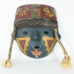 Handcrafted Paracas Ceramic Mask - Unique Art Decor