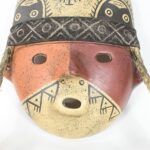 Handcrafted Nasca-Inspired Ceramic Mask - Unique Art Piece - Imagen 3