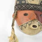 Handcrafted Nasca-Inspired Ceramic Mask - Unique Art Piece - Imagen 5