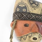 Handcrafted Nasca-Inspired Ceramic Mask - Unique Art Piece - Imagen 6