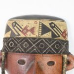 Handcrafted Nasca-Inspired Ceramic Mask - Unique Art Piece - Imagen 2