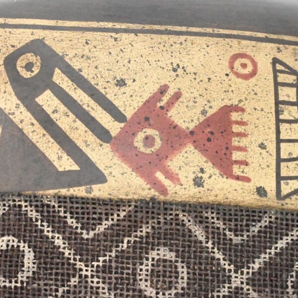 Handcrafted Nasca-Inspired Ceramic Mask - Unique Art Piece - Image 7