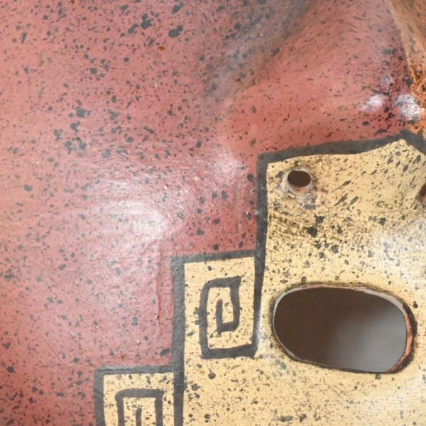Handcrafted Nasca-Inspired Ceramic Mask - Unique Art Piece - Image 8