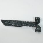 Exquisite Stone and Metal Art Knife for Home Dcor