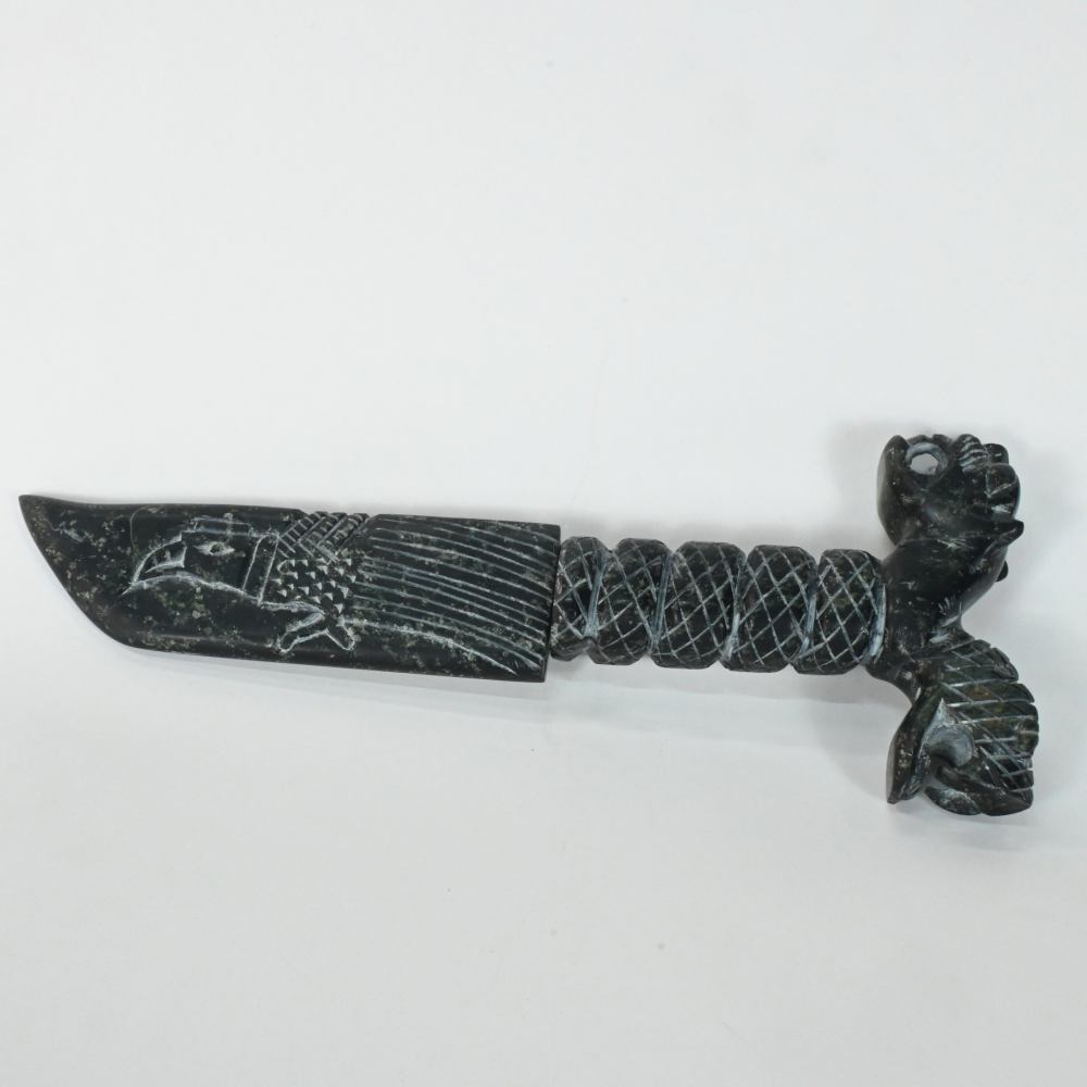 DSC_7110 Exquisite Stone and Metal Art Knife for Home Dcor - Image 1