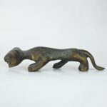 Unique Metal Feline Sculpture for Art Lovers