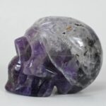 Exquisite Amethyst Stone Skull Sculpture for Unique Decor