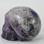 Exquisite Amethyst Stone Skull Sculpture for Unique Decor - Image 2