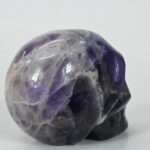 Exquisite Amethyst Stone Skull Sculpture for Unique Decor - Image 4